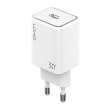 LDNIO A1508C 30W USB-C tinklo įkroviklis + USB-C laidas