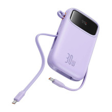 Baseus QPow 2 10000mAh 30W 2xUSB-C maitinimo blokas (violetinė)