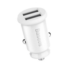 Baseus Grain Car Charger 2x USB 5V 3.1A (white)