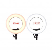 Žiedinis šviestuvas LED 50W 3200-5500K su dėklu