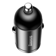 Baseus Tiny Star Mini Quick Charge Car Charger USB Port 30W Grey