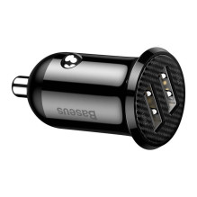 Baseus Grain Pro 2x USB 4.8A automobilinis įkroviklis (juodas)