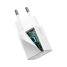 Baseus Super Si Quick Charger 1C 20W with USB-C cable for Lightning 1m (white)