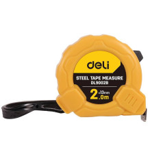 Plieninė matavimo juosta 2 m / 13 mm Deli Tools EDL9002B (geltona)