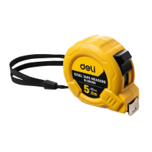 Steel Measuring Tape 5m / 19mm Deli Tools EDL9005B (yellow)