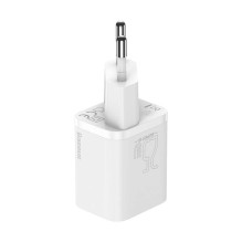 Baseus Super Si Quick Charger 1C 25W with USB-C cable for USB-C 1m (white)