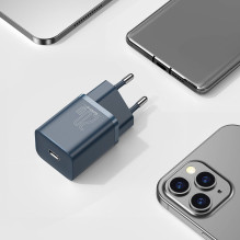 „Baseus Super Si“ greitasis įkroviklis 1C 20 W su USB-C laidu, skirtas „Lightning“ 1 m (mėlynas)