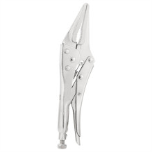 Long Nose Locking Pliers 9&quot; Deli Tools EDL20015B (silver)