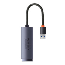 Tinklo adapteris Baseus Lite Series USB į RJ45, 1000Mbps (pilkas)