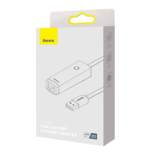 Tinklo adapteris Baseus Lite Series USB į RJ45, 1000Mbps (pilkas)