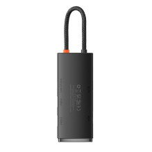 Baseus Lite Series Hub 6w1 USB-C to 2x USB 3.0 + USB-C + HDMI + SD / TF (black)