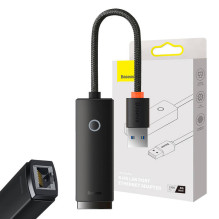 Tinklo adapteris Baseus Lite Series USB į RJ45 (juodas)