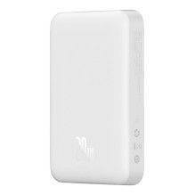 Powerbank Baseus Magnetic, 10000mAh, USB-C 20W, MagSafe (white)