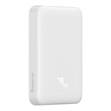 Powerbank Baseus Magnetic, 10000mAh, USB-C 20W, MagSafe (balta)