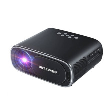 BlitzWolf BW-V4 1080p LED šviestuvas / projektorius, Wi-Fi + Bluetooth (juodas)