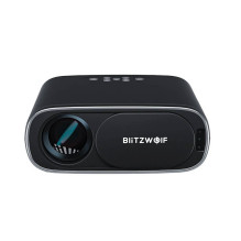 BlitzWolf BW-V4 1080p LED šviestuvas / projektorius, Wi-Fi + Bluetooth (juodas)