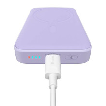 Powerbank Baseus Magnetic Mini 10000mAh, USB-C 20W MagSafe (purple)