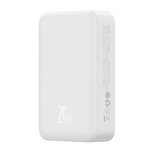 Powerbank Baseus Magnetic Mini 20000mAh, USB-C 20W MagSafe (balta)