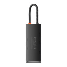 „Hub Baseus OS Lite“ 6 prievadų (C tipo iki HDMI+USB3.0*2+PD+SD / TF) (juodas