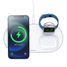 Wireless Charger Mcdodo CH-7060 3 in 1 15W (mobile / TWS / Apple watch) (white)