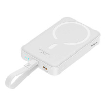 Powerbank Baseus Magnetic Mini 10000mAh, Lightning 20W MagSafe (balta)