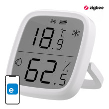 Išmanusis temperatūros ir drėgmės jutiklis ZigBee LCD Sonoff SNZB-02D