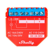 Wi-Fi Smart Relay Shelly Plus 1PM, 1 kanalas 16A, su galios matavimu