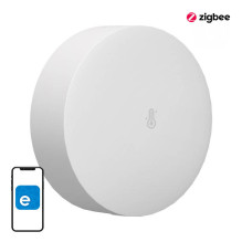 ZigBee Sonoff SNZB-02P išmanusis temperatūros ir drėgmės jutiklis (apvalus)