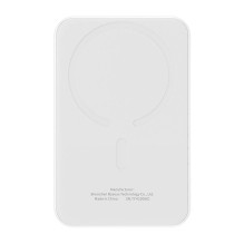 Magnetic Mini Powerbank Baseus 5000mAh, USB-C 20W (white)