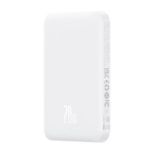 Magnetic Mini Powerbank Baseus 5000mAh, USB-C 20W (white)