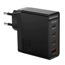 Sieninis įkroviklis McDodo GAN 3xUSB-C + USB, 100W (juodas)