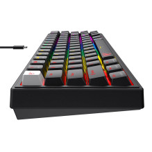 Havit KB874L žaidimų klaviatūra RGB (juoda)