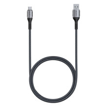 USB-A 3.1–USB-C Greito įkrovimo laidas Lention CB-ACE-6A1M, 6A, 10 Gbps, 0,5 m (juodas)