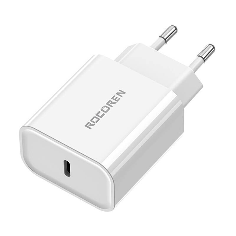 Greitas įkroviklis Rocoren PD 20W USB-C (baltas)