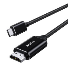 USB-C į HDMI 2.1 4k60Hz RayCue laidas, 2m (juodas)