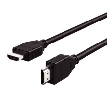 HDMI į HDMI 2.0 PVC RayCue laidas, 2 m (juodas)