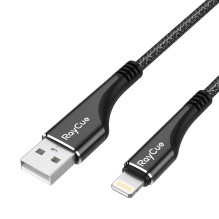 Kabel USB-A do lightning RayCue CA01 1.2m 2.4A (czarny)