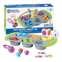 Mini Muffin Match Up Math Activity Set Learning Resources LER 5556