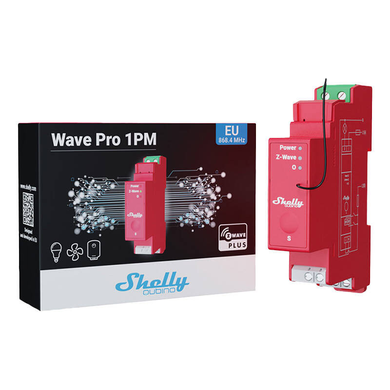 1-channel DIN rail relay with energy measurement Shelly Qubino Pro 1PM