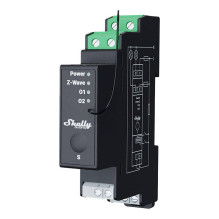 2-channel DIN rail relay with energy measurement Shelly Qubino Pro 2PM