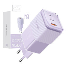 GaN 67W tinklo įkroviklis Mcdodo CH-1502 2x USB-C, USB-A (violetinė)