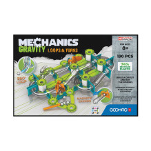 Mechanics Gravity Loops &amp; Turns magnetic bricks 130 pieces GEOMAG GEO-763