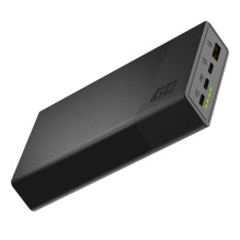 Power Bank Green Cell, PBGC03S, PowerPlay 20000mAh, 22.5W (black)