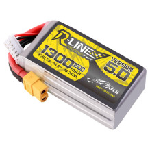 Tattu R-Line versija 5.0 1300mAh 14.8V 150C 4S1P Lipo baterijos su XT60 kištuku