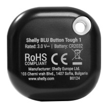 Veiksmo ir scenų aktyvinimo mygtukas „Shelly Blu Button Tough 1“ (juodas)