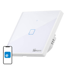 Smart Switch WiFi + RF 433 Sonoff T2 EU TX (1 kanalas) atnaujintas