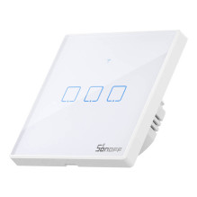 Smart Switch WiFi + RF 433 Sonoff T2 EU TX (3 kanalų) atnaujintas