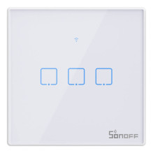 Smart Switch WiFi + RF 433 Sonoff T2 EU TX (3 kanalų) atnaujintas