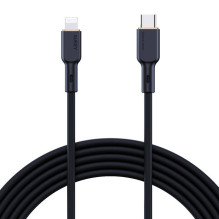 USB-C su žaibo kabeliu Aukey CB-SCL1, 27 W, 1 m (juodas)