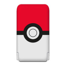 Magnetic powerbank OTL 5000 mAh, USB-C 15W, Pokemon Pokeball with stand (red-white)